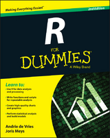 R For Dummies - Andrie de Vries, Joris Meys