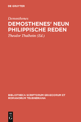 Demosthenes' Neun philippische Reden -  Demosthenes