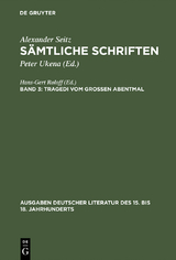 Tragedi vom Großen Abentmal - Alexander Seitz