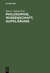 Philosophie, Wissenschaft, Aufklärung - 