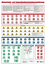 Wandtafel Sicherheits- und Gesundheitsschutzkennzeichnung - 