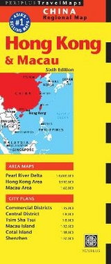 Hong Kong & Macau Travel Map Sixth Edition - Periplus Editions