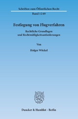 Festlegung von Flugverfahren. - Holger Wöckel