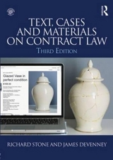 Text, Cases and Materials on Contract Law - Stone, Richard; Devenney, James