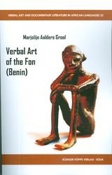 Verbal Art of the Fon (Benin) - Marjolijn Aalders Grool