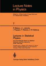 Lectures in Statistical Physics - R. Balescu, J. L. Lebowitz, I. Prigogine, P. Resibois, Z. Salsburg