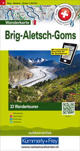 Brig Aletsch Goms Nr. 06 Touren-Wanderkarte 1:50 000