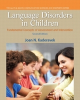 Language Disorders in Children - Kaderavek, Joan