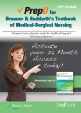 PrepU for Hinkle's Brunner & Suddarth's Textbook for Medical Surgical Nursing - Hinkle, Janice L.