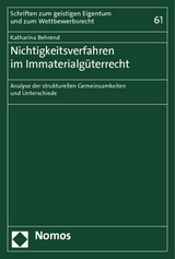 Nichtigkeitsverfahren im Immaterialgüterrecht - Katharina Behrend