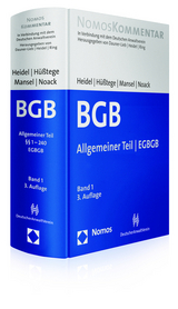 Bürgerliches Gesetzbuch: Allgemeiner Teil - EGBGB - Heidel, Thomas; Hüßtege, Rainer; Mansel, Heinz-Peter; Noack, Ulrich