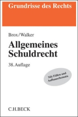 Allgemeines Schuldrecht - Brox, Hans; Walker, Wolf-Dietrich