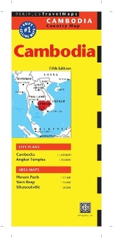 Cambodia Travel Map Fifth Edition - Periplus Editors