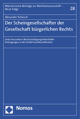 Der Scheingesellschafter der Gesellschaft bürgerlichen Rechts - Alexander Scheuch