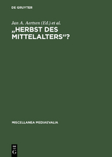 "Herbst des Mittelalters"? - 