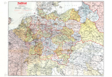 Historische Karte: DEUTSCHLAND (Großdeutsche Reich) mit Gaugrenzen 1942 (Plano)