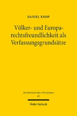 Völker- und Europarechtsfreundlichkeit als Verfassungsgrundsätze - Daniel Knop