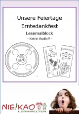 Unsere Feiertage - Erntedankfest Lesemalblock - Katrin Rudloff