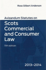 Avizandum Statutes on Scots Commercial and Consumer Law - Anderson, Ross Gilbert