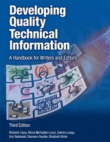 Developing Quality Technical Information - Carey, Michelle; Lanyi, Moira; Longo, Deirdre; Rouiller, Shannon; Radzinski, Eric