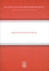 Studien zur Musikwissenschaft. Beihefte der Denkmäler der Tonkunst in Österreich / Studien zur Musikwissenschaft. Band 57 - 