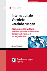 Internationale Vertriebsvereinbarungen - Klaus Detzer, Claus Ullrich