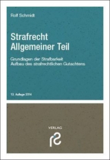 Strafecht Allgemeiner Teil - Schmidt, Rolf