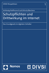 Schutzpflichten und Drittwirkung im Internet - Utz Schliesky, Christian Hoffmann, Anika D. Luch, Sönke E. Schulz, Kim Corinna Borchers