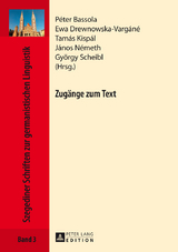 Zugänge zum Text - 