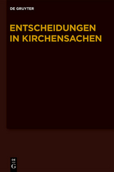 Entscheidungen in Kirchensachen seit 1946 / 1.1.-30.06.2011 - 