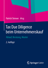 Tax Due Diligence beim Unternehmenskauf - Sinewe, Patrick