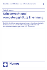 Urheberrecht und computergestützte Erkennung - Frederik Leenen