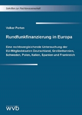 Rundfunkfinanzierung in Europa - Volker Perten