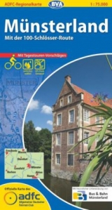 ADFC-Regionalkarte Münsterland mit Tagestouren-Vorschlägen, 1:75.000, reiß- und wetterfest, GPS-Tracks Download - 