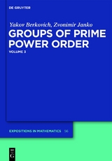 Groups of Prime Power Order. Volume 3 - Yakov Berkovich, Zvonimir Janko