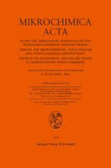 Achtes Kolloquium über Metallkundliche Analyse mit Besonderer Berücksichtigung der Elektronenstrahl- und Ionenstrahl-Mikroanalyse Wien, 27. bis 29. Oktober 1976