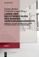 Linien der Rechtsprechung des Bundesverfassungsgerichts - erörtert... / Linien der Rechtsprechung des Bundesverfassungsgerichts - erörtert.... Band 3 - 