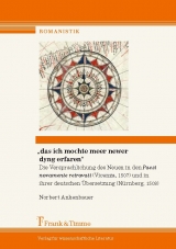 Das ich mochte meer newer dyng erfaren. Die Versprachlichung des Neuen in den - Norbert Ankenbauer