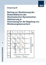 Beitrag zur Bestimmung der Diskontfaktoren der Stochasti-schen Dynamischen Optimierung in Anwendung für die Rege-lung von Windenergiekonvertern - Bingchang Ni