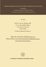 Über die chemische Modifizierung von Polyacrylnitril und entsprechenden Modellsubstanzen sowie deren Darstellung - Giselher Valk, Manfred Peters, Lutz Husung, Werner Kelm