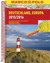 MARCO POLO Reiseatlas Deutschland 2015/2016 1:300 000, Europa 1:4 500 000