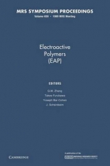 Electroactive Polymers (EAP): Volume 600 - Zhang, Q. M.; Furukawa, Takeo; Bar-Cohen, Yoseph; Scheinbeim, J.