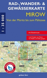 Rad-, Wander- und Gewässerkarte Mirow - von der Müritz zum Pälitzsee - 