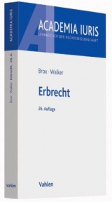 Erbrecht - Hans Brox, Wolf-Dietrich Walker