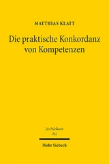 Die praktische Konkordanz von Kompetenzen - Matthias Klatt