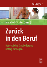 Zurück in den Beruf - Friedrich Mehrhoff, Hans-Martin Schian