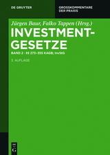 Investmentgesetze / §§ 273 - 355 KAGB; InvStG - 