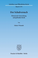 Der Schulversuch. - Günter Winands