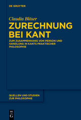 Zurechnung bei Kant - Claudia Blöser