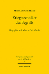 Kriegstechniker des Begriffs - Reinhard Mehring